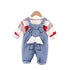 Baby Denim Strap Two-Piece Set